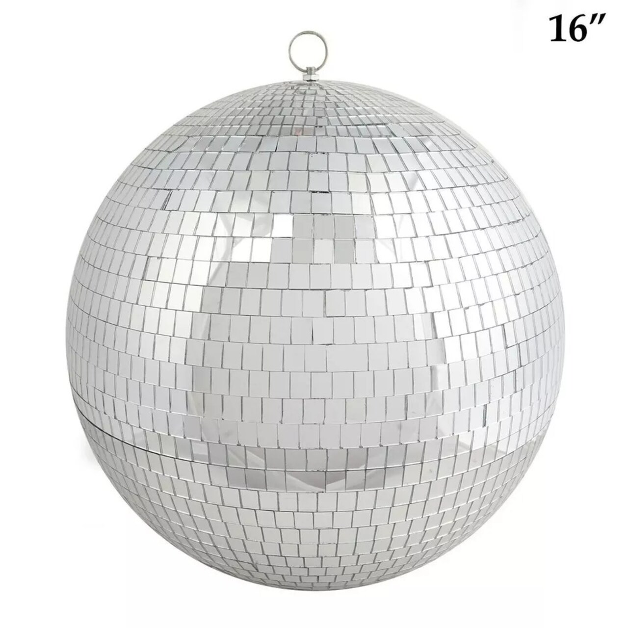 16" Extra Large Silver Glass Mirror Disco Ball Ornaments Party Decorations
